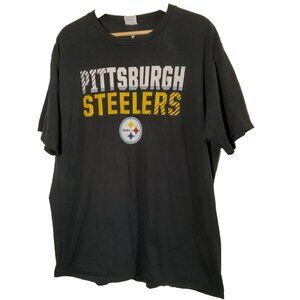 Pittsburgh Steelers T Shirt Men XL Black NFL Football Fanatics Port And Company